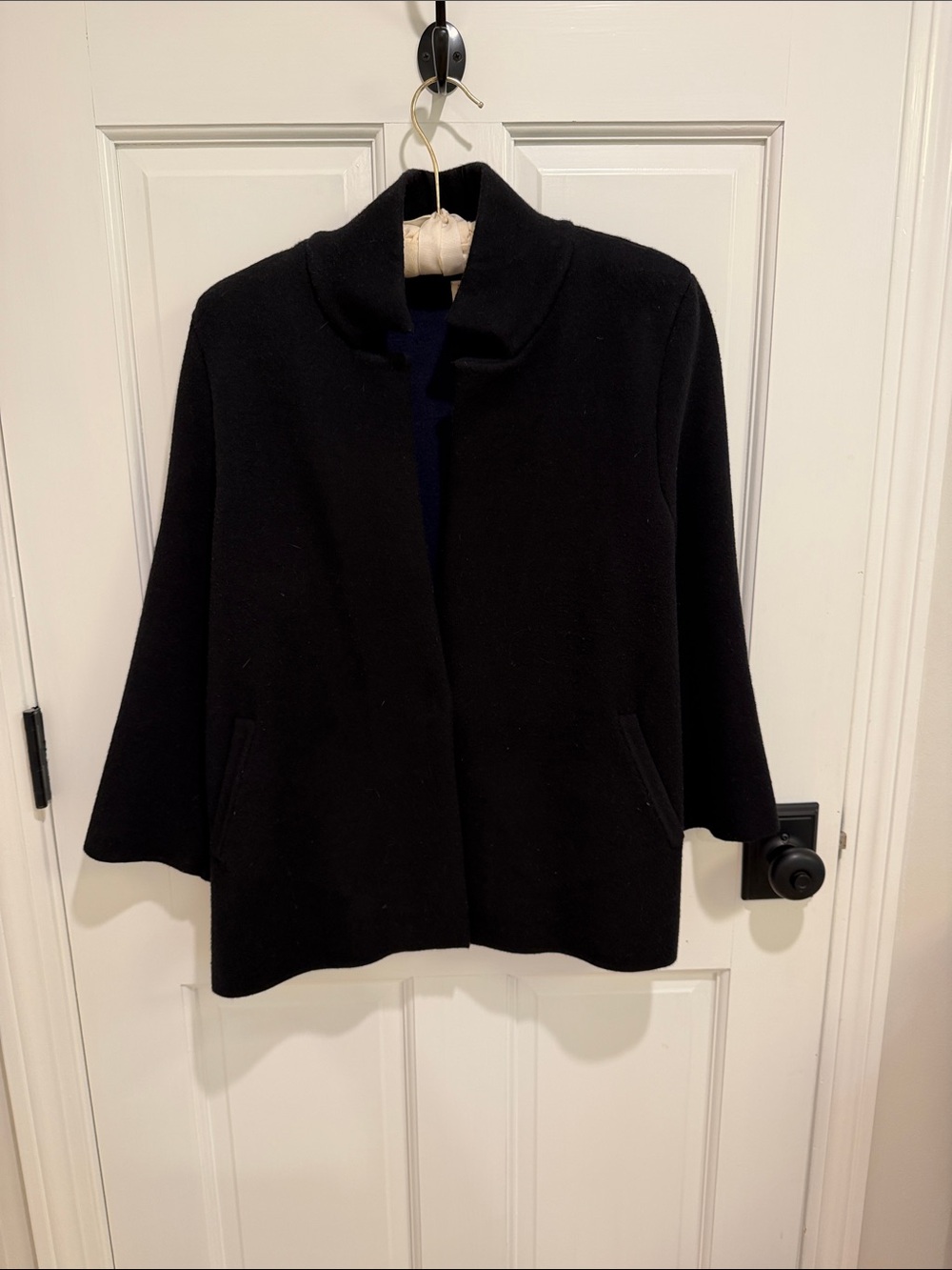 Moth Black Open-Front Cardigan Jacket